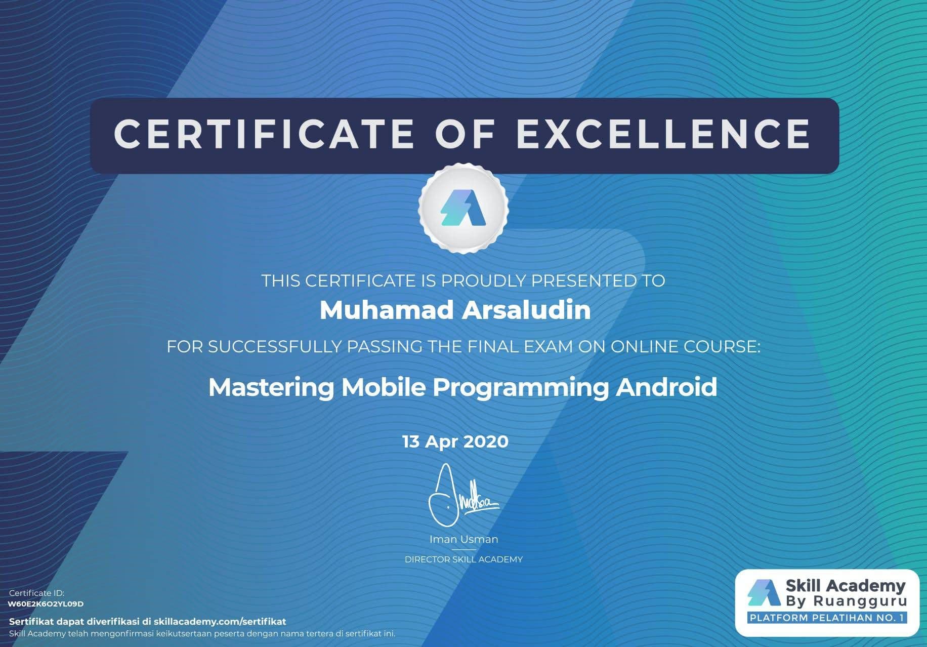 Mastering Mobile Programming Android