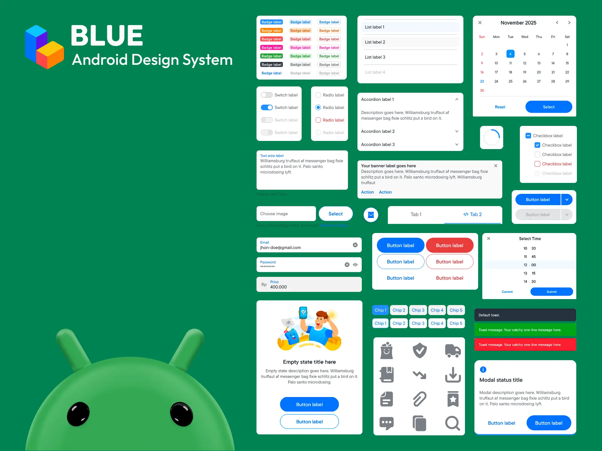 BLUE Android Design System